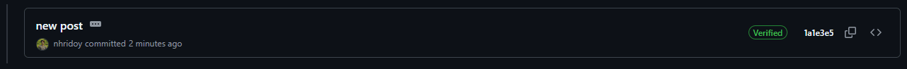 Verified Commit